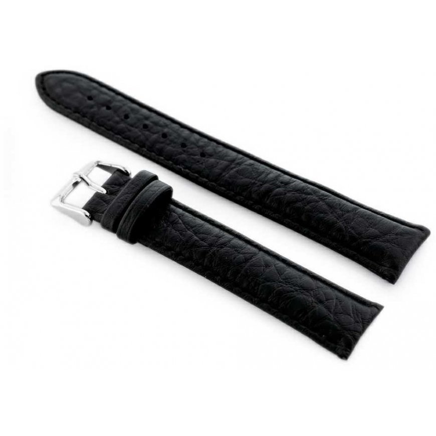 Pacific W05XL black leather watch strap - 22mm – 3
