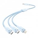 USB 2.0 A į 3in1 3A kabelis Vention CTPLG 1.5M (mėlynas) USB 2.0 A į 3in1 3A kabelis Vention CTPLG 1.5M (mėlynas)