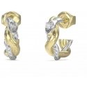 Guess Madingi two-tone earrings with zircons Twist JUBE05065JWYGRHT/U Guess Madingi two-tone earrings with zircons Twist JUBE05065JWYGRHT/U