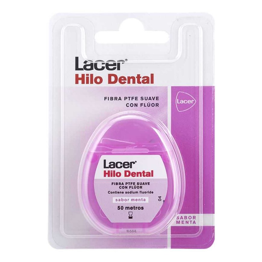 Lacer Extra Soft dantų siūlas su fluoru ir triklozanu 50m 1vnt – 3