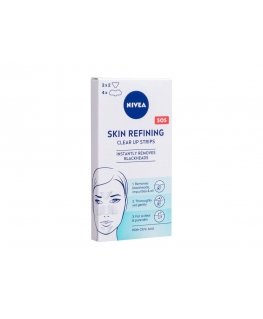 Nivea Ihon Hienosäätö SOS Puhdistusliuskat Paikallishoito naisille, 8 kpl