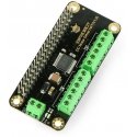 DFRobot DFR0592, DC motor controller HAT V1.0, 2 channels, 12 V / 1.2 A, designed for Raspberry Pi DFRobot DFR0592, DC motor controller HAT V1.0, 2 channels, 12 V / 1.2 A, designed for Raspberry Pi