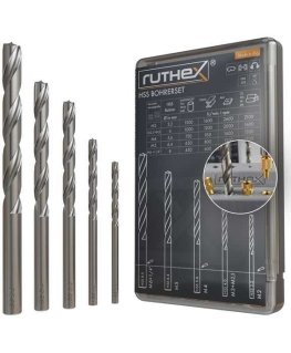Ruthex drilling set for threaded inserts – M2, M2.5, M3, M4, M5, M6 and 1/4