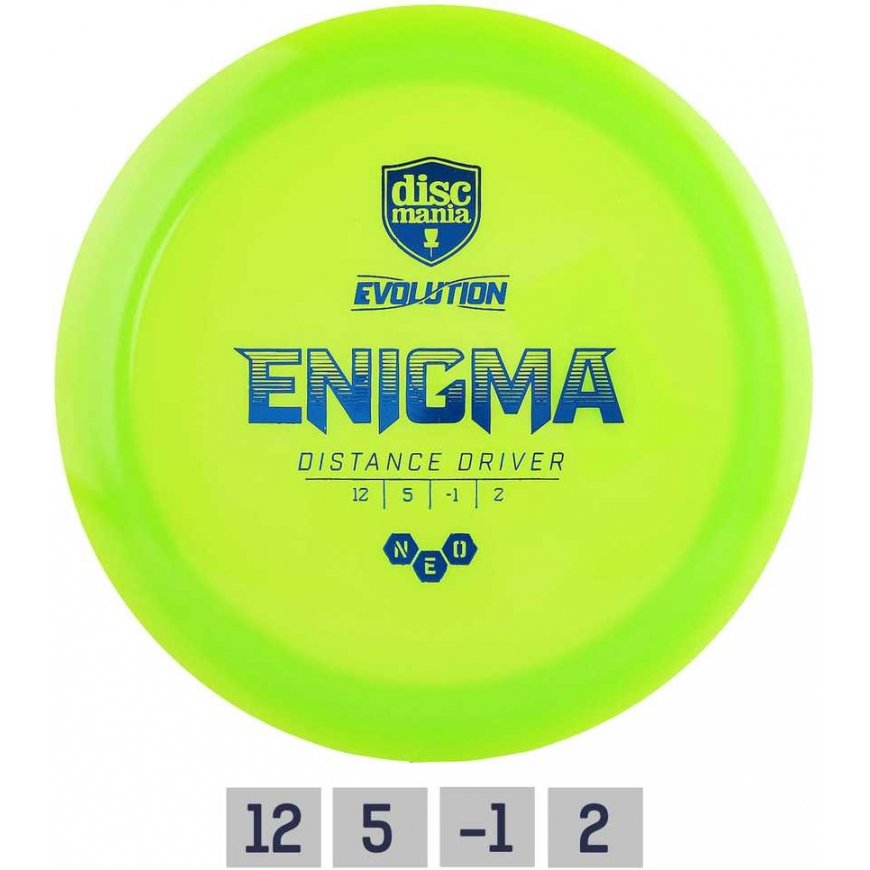 Diskgolfo diskas Distance Driver NEO ENIGMA Evolution Green