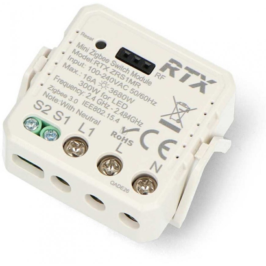 Tuya – one channel mini relay 16A – ZigBee – Android/iOS app – RTX ZRS1M