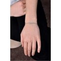 Stylish steel bracelet with a feather Stylish steel bracelet with a feather