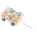 Wooden pull-along cart with blocks NK-853 Nukido Wooden pull-along cart with blocks NK-853 Nukido