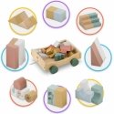 Wooden pull-along cart with blocks NK-853 Nukido Wooden pull-along cart with blocks NK-853 Nukido
