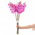 Artificial flower FALENI in violet color, modern style ameliahome