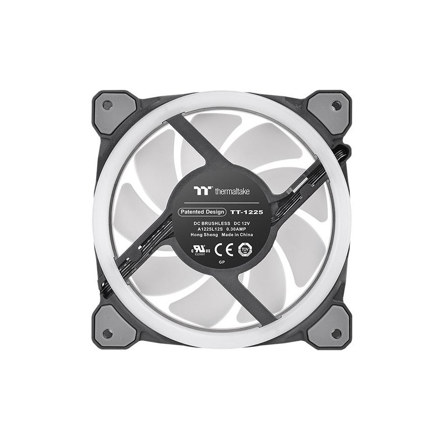 Thermaltake Riing Trio 12 LED RGB Radiator Fan TT Premium Edition Tietokonekotelo Tuuletin 12 cm mus – 3