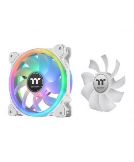 Thermaltake SWAFAN 12 RGB Radiator Fan TT Premium Edition White Kompiuterio korpusui Orinis aušintuvas 12 cm Balta 3 vnt