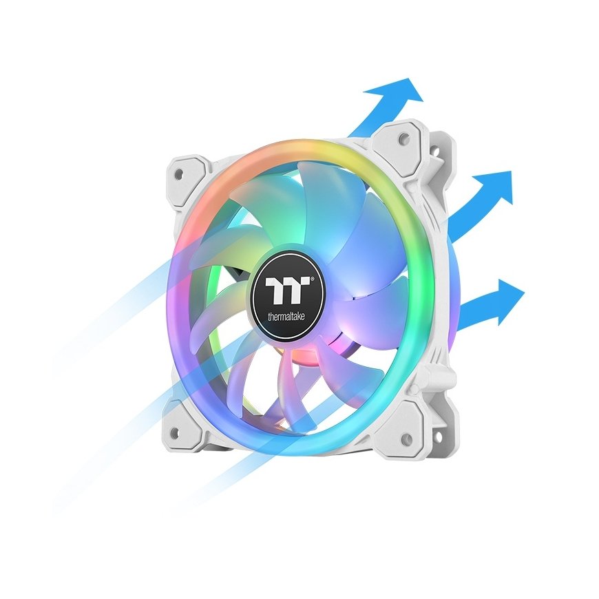 Thermaltake SWAFAN 12 RGB Radiator Fan TT Premium Edition White Kompiuterio korpusui Orinis aušintuv – 2