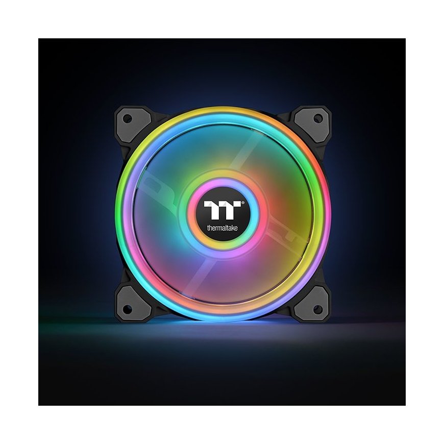 Thermaltake Riing Quad 12 RGB Kompiuterio korpusui Ventiliatorius 12 cm Juoda – 2