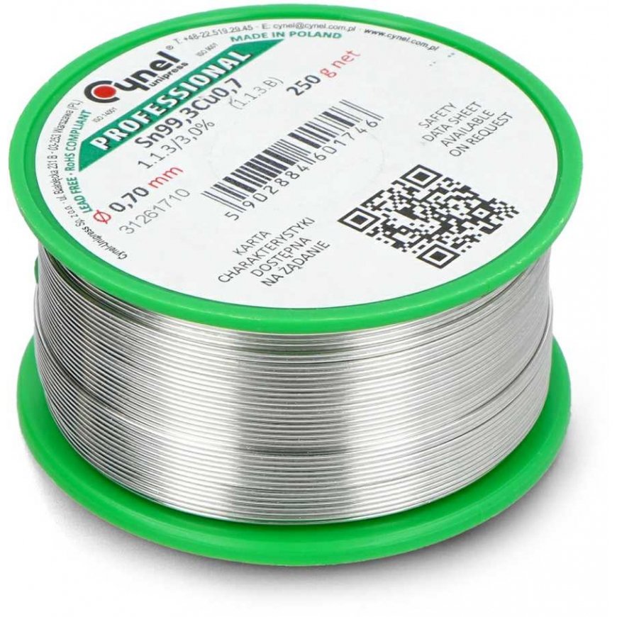 Lydmetalis Cynel LC99.3 250g/0.7mm - be švino – 5