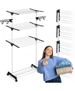 Delia white 15 m.b. foldable laundry dryer
