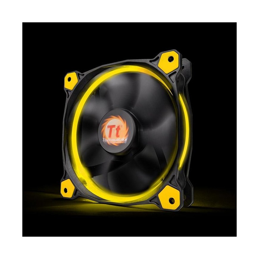Thermaltake Riing 14 Arvuti korpus Ventilaator 14 cm Must, Kollane – 2