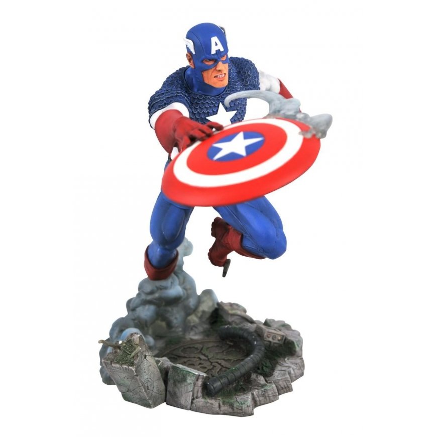 Diamond Select Toys Kapitono Amerikos statula | 28 cm – 4