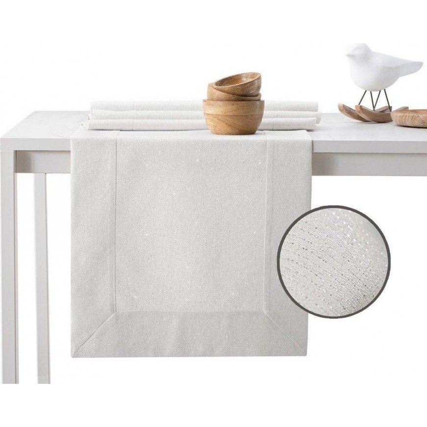 DecoKing TCLOTH/SPARKLE/BRD/CREAM/30X80