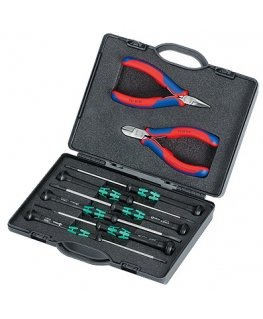 Knipex 00 20 18 tekninen työkalusetti 8 työkalua