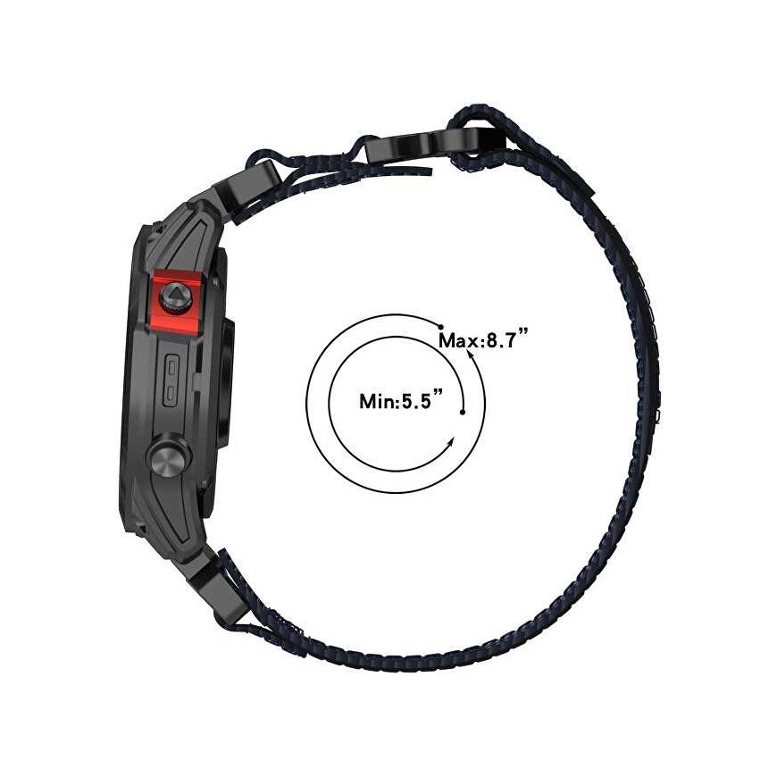 4Wrist Velcro strap Garmin 20 mm - black – 3