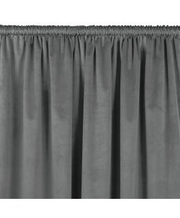 Kardinad VILA grafiitvärvi klassikaline 5 cm varre tasku samet 200x245 homede