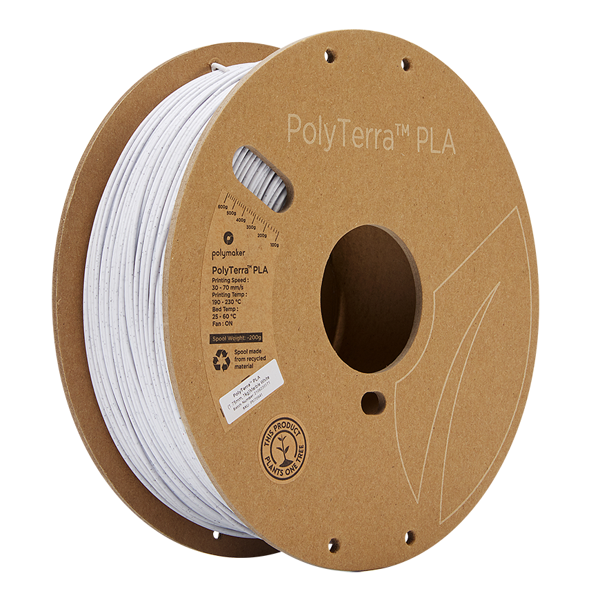 Polymaker PolyTerra PLA - 1kg - 1.75mm - Marmora Balta