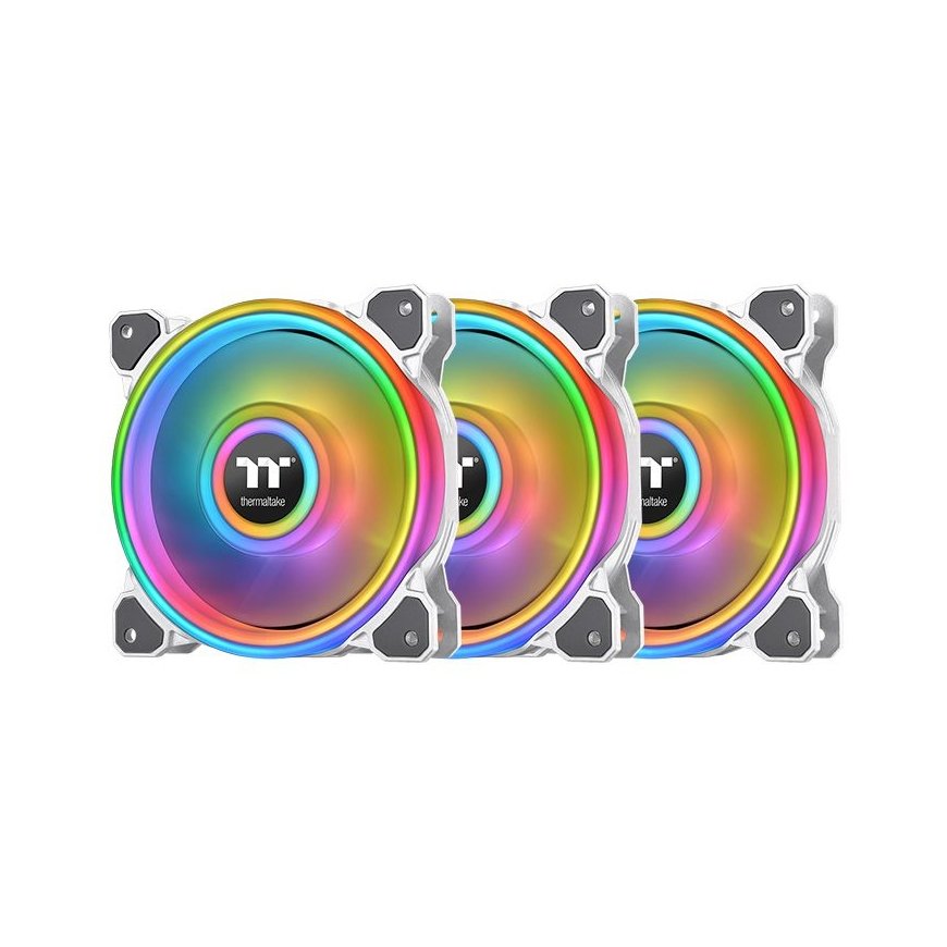 Thermaltake Riing Quad 12 RGB Datora korpusam Ventilators 12 cm Balts