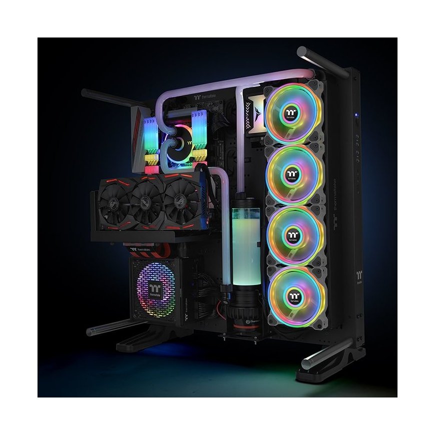 Thermaltake Riing Quad 12 RGB Datora korpusam Ventilators 12 cm Balts – 5