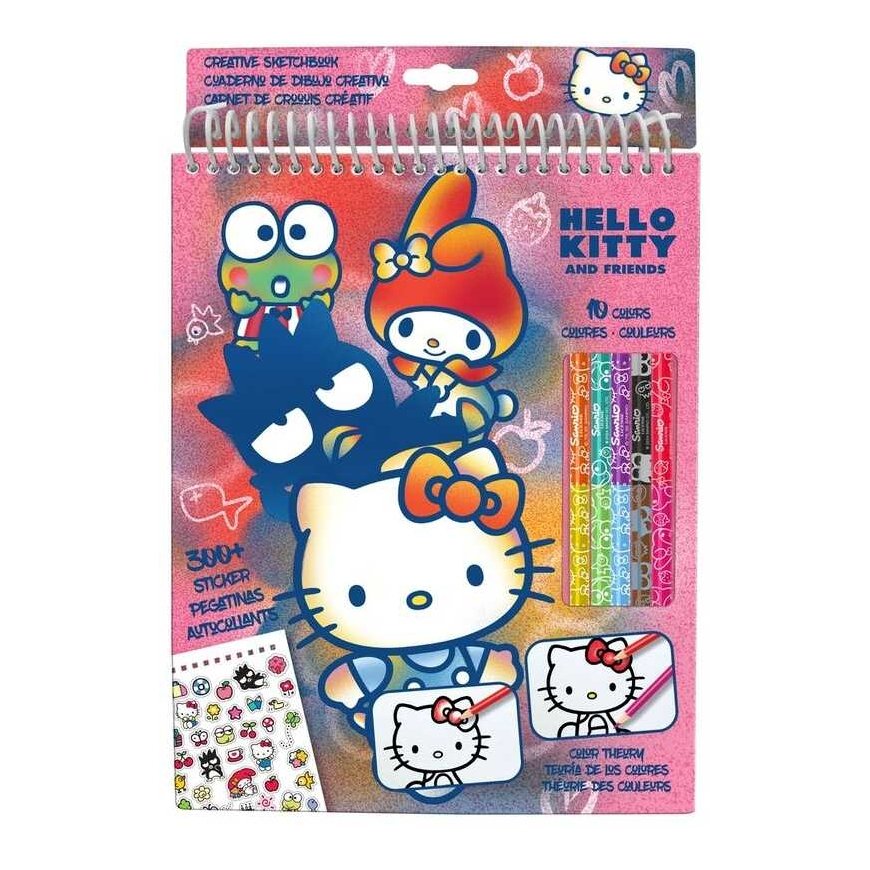 Laste litsentsimise Hello Kitty pliiatsite värvimiskomplekt