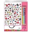 Lasten lisenssoitu Hello Kitty -värikynäsetti Lasten lisenssoitu Hello Kitty -värikynäsetti