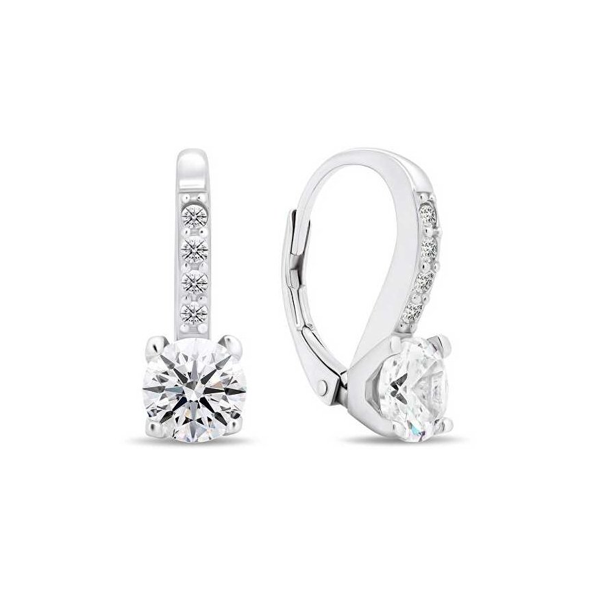 Brilio Silver Brilio Silver Unique silver earrings with clear zirconia EA406W