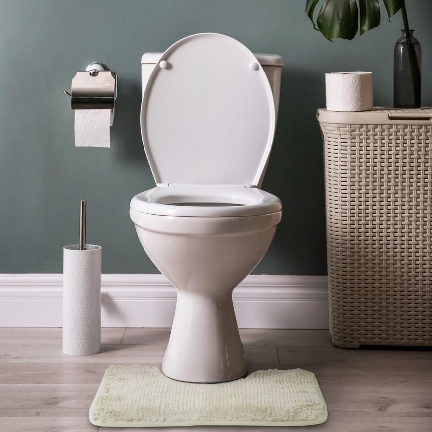 Bathroom rug set AmeliaHome BATI 50X80+40X50 cm, color: white – 3