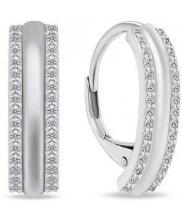 Brilio Silver Charming silver earrings with zircons LME299