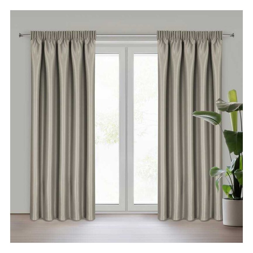Eurofirany ZAS/SELINA/DARK BEIGE 140X270 T