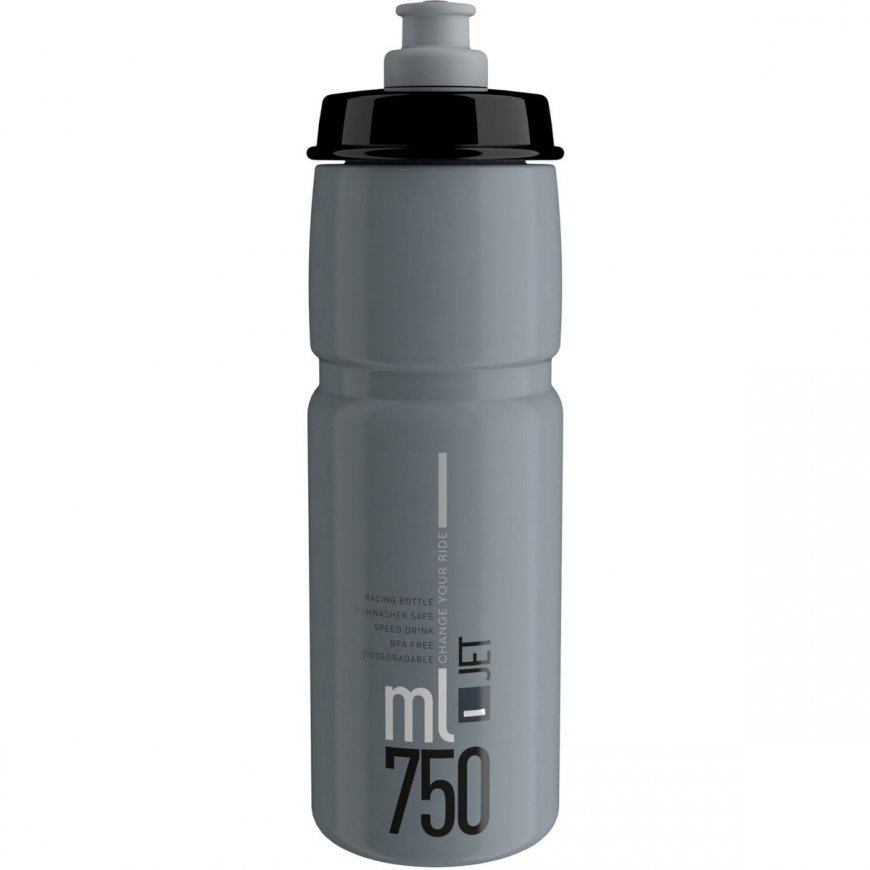 Бутылка Elite Jet GreyBlack с логотипом 750 мл
