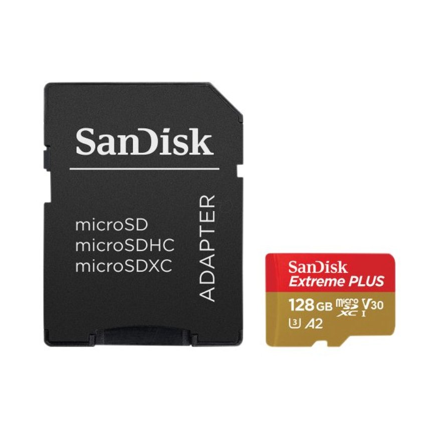 SanDisk Extreme PLUS 128 GB MicroSDXC Klasės 10