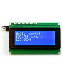 Oem LCD-näyttö 4x20 merkkiä sininen + I2C LCM1602 -muunnin