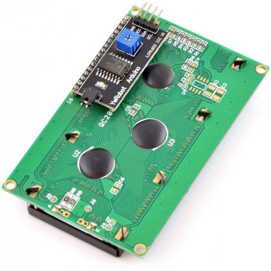 Oem LCD-näyttö 4x20 merkkiä sininen + I2C LCM1602 -muunnin – 2