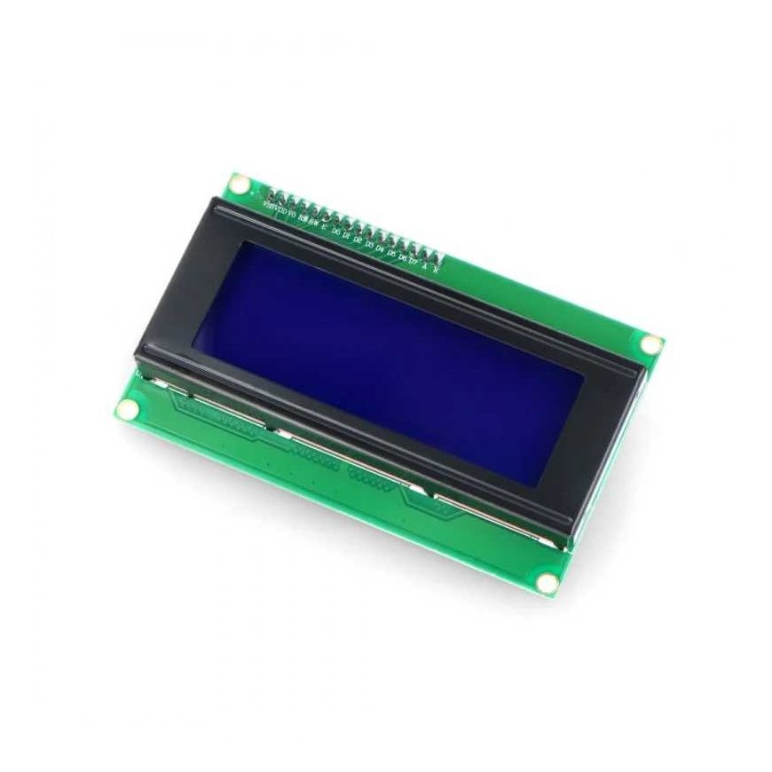 Oem LCD ekranas 4x20 simbolių mėlynas + I2C LCM1602 konverteris – 4
