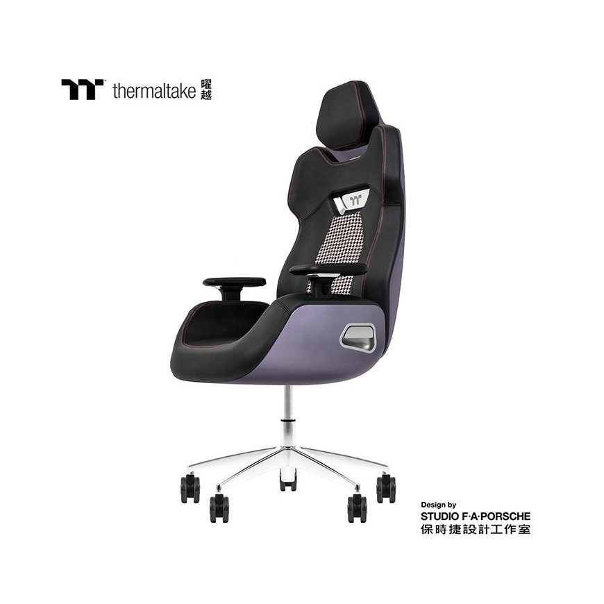 Thermaltake Argent E700 Real Leather Gaming Chair Space Gray wit
