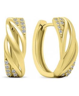 Brilio Silver Nesenstantys zeltīti gredzeni ar cirkoniem EA452Y