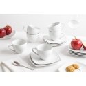 MARIAPAULA MODERN SQUARE WHITE Coffee Set 6/18 MARIAPAULA MODERN SQUARE WHITE Coffee Set 6/18