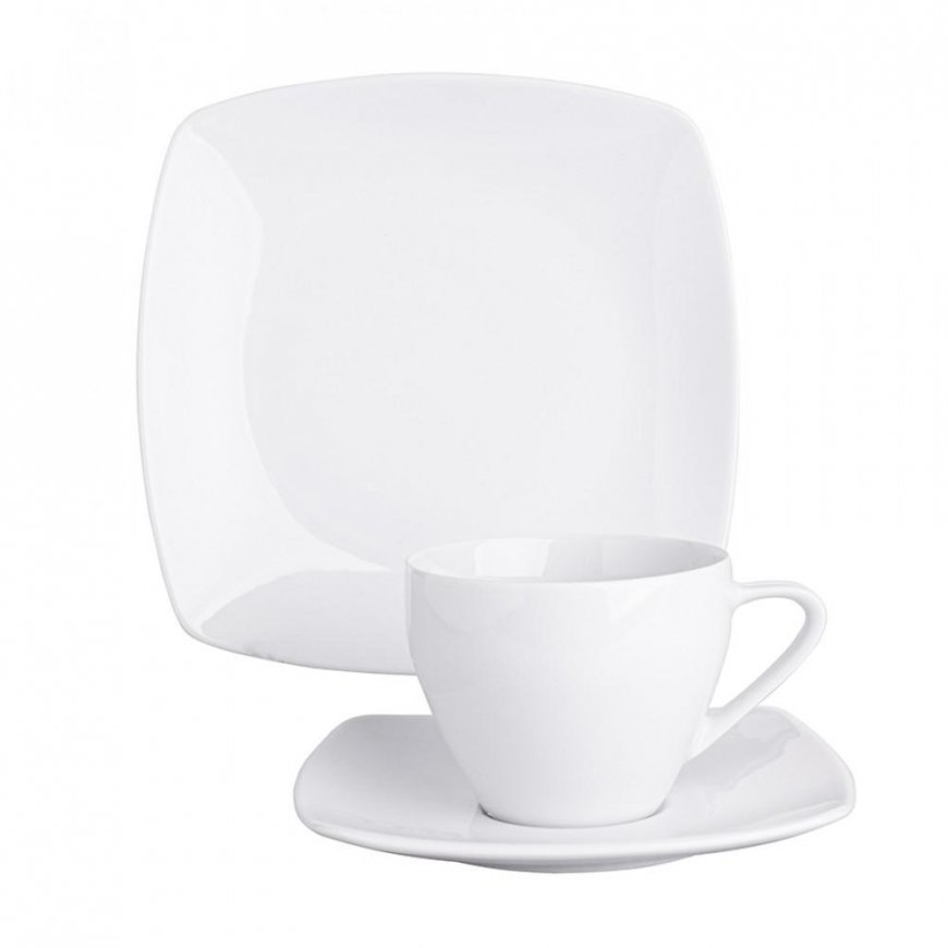 MARIAPAULA MODERN SQUARE WHITE Coffee Set 6/18 – 5