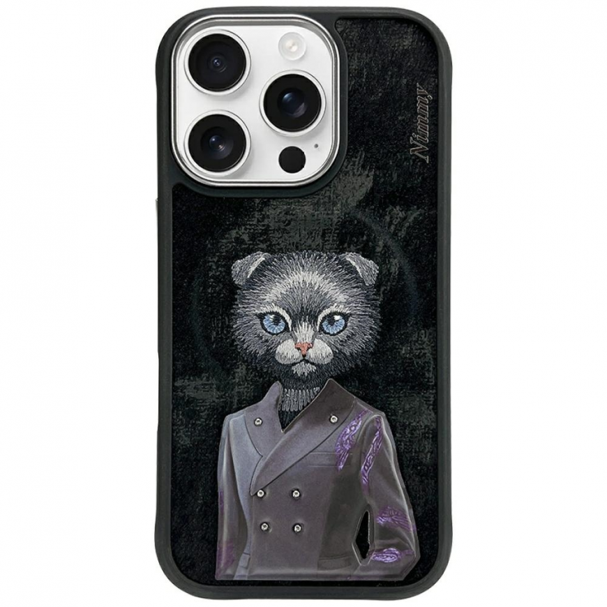 Nimmy magnētiskais modes vāciņš jaukam mājdzīvniekam MagSafe iPhone 16 Pro Max melns