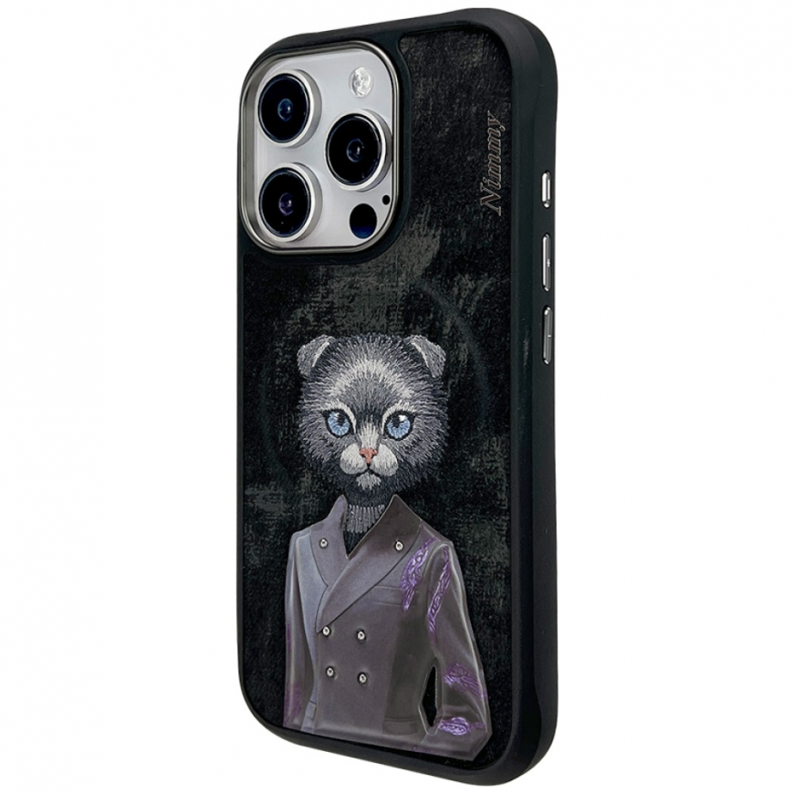 Nimmy Magneettinen muotikuori söpölle lemmikille MagSafe iPhone 16 Pro Max musta – 2