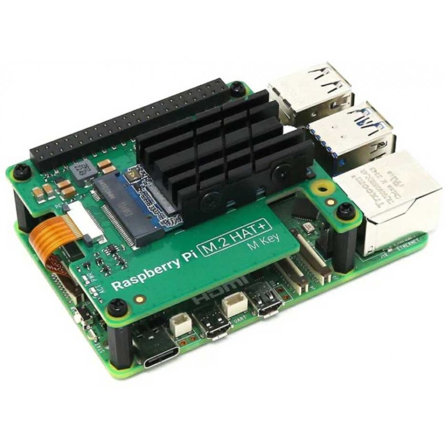 NVMe 2242 SSD radiatorius, skirtas Raspberry Pi M.2 HAT+ - PiHut 106040 – 2