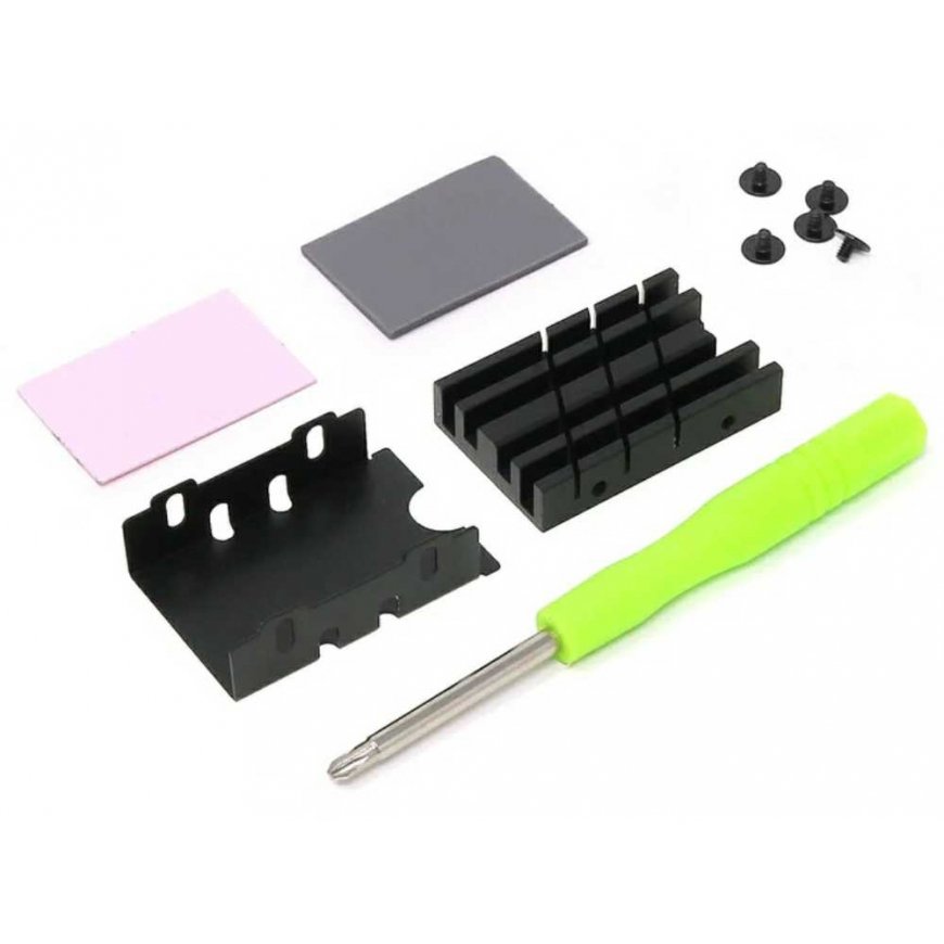 NVMe 2242 SSD radiatorius, skirtas Raspberry Pi M.2 HAT+ - PiHut 106040 – 4