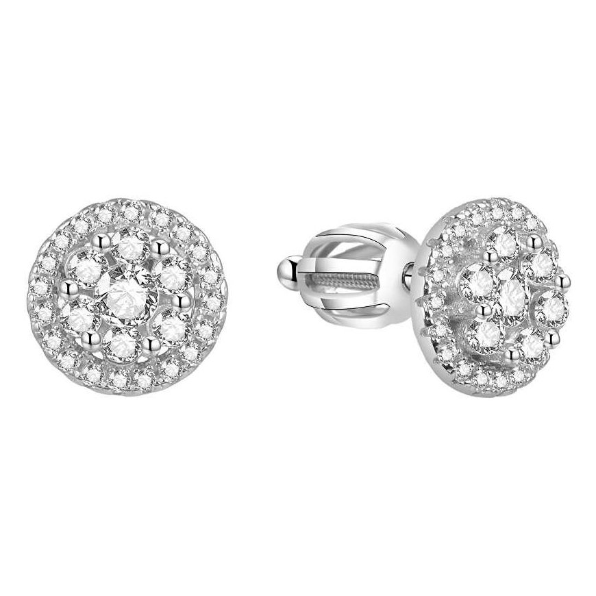 Beneto Silver Sparkling Earrings AGUP1470S