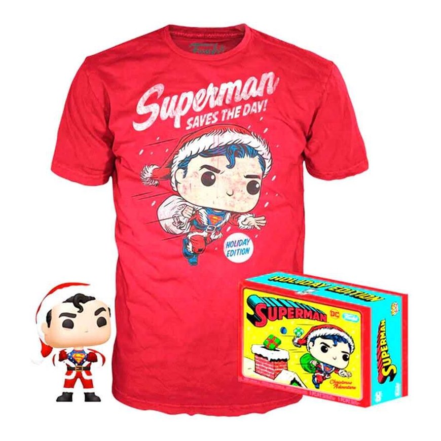 Фигурка Funko Set POP & Tee Back DC Comics Superman Exclusive Flocked