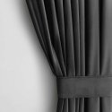 VERHO VELVET väri grafiitti tyyli klassiset hopeiset lenkit materiaalityyppi - tekstiili sametti 140x245 AmeliaHome VERHO VELVET väri grafiitti tyyli klassiset hopeiset lenkit materiaalityyppi - tekstiili sametti 140x245 AmeliaHome
